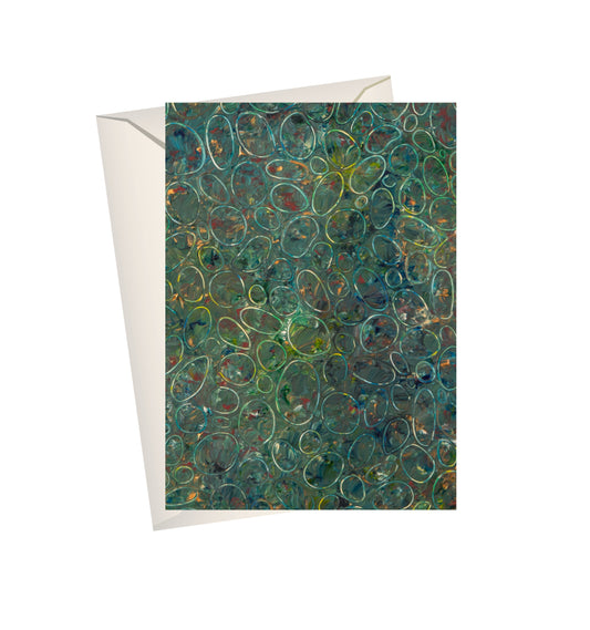 Greeting Card - River Rock Dreaming