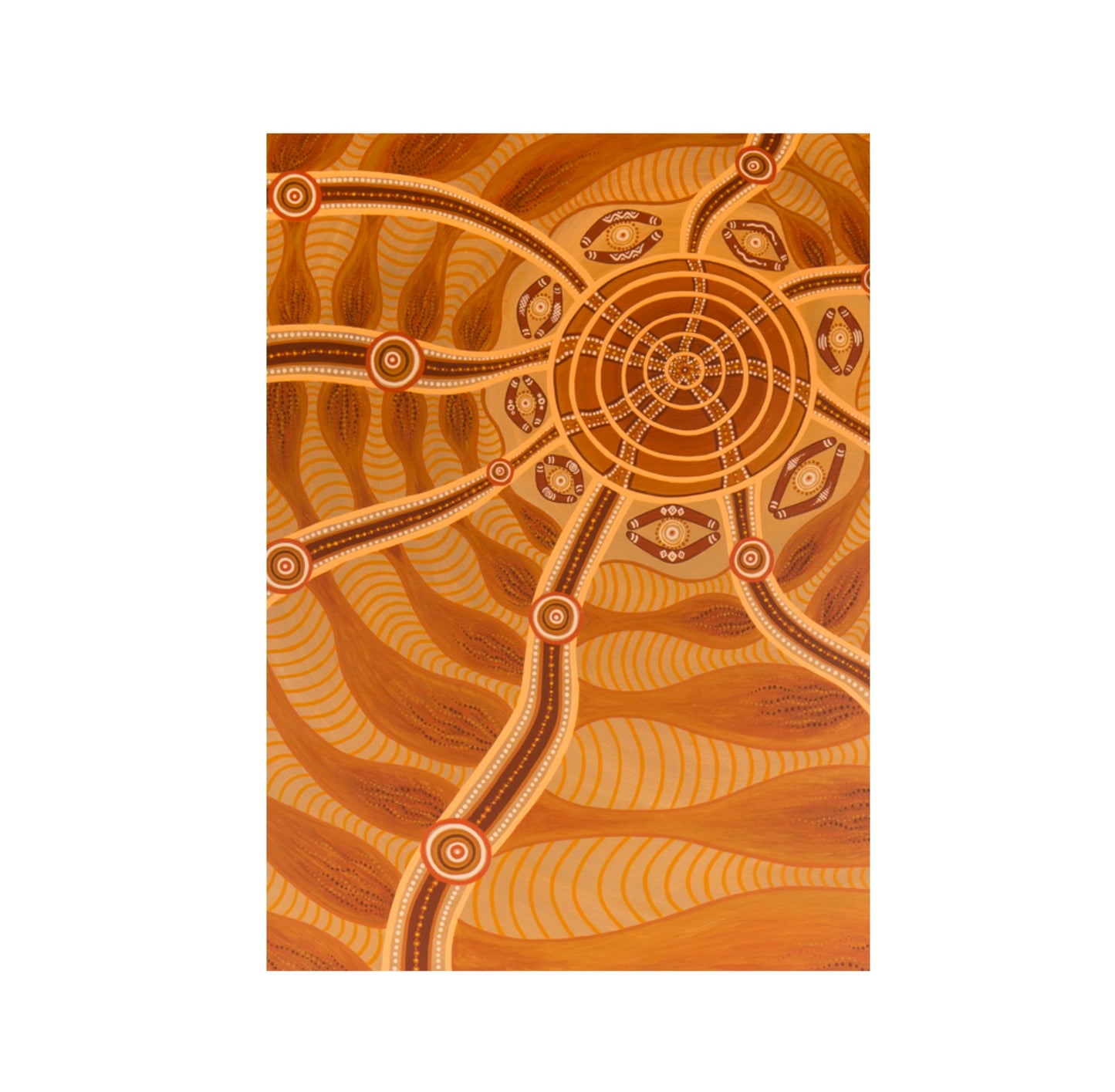 Microfibre Tea Towels -Songlines