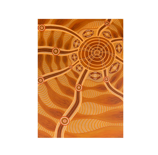 Microfibre Tea Towels -Songlines